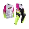 STRÓJ OFFROADOWY BLUZA I SPODNIE LEATT RIDE KIT MOTO 3.5 RETRO PINK S S